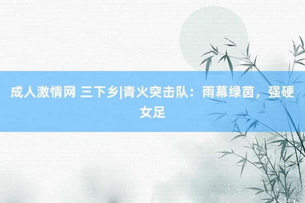 成人激情网 三下乡|青火突击队：雨幕绿茵，强硬女足