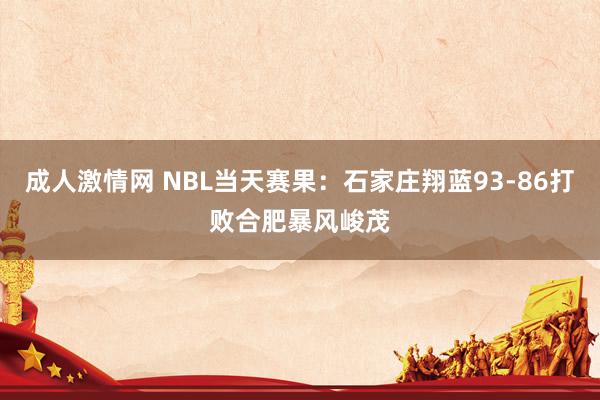 成人激情网 NBL当天赛果：石家庄翔蓝93-86打败合肥暴风峻茂