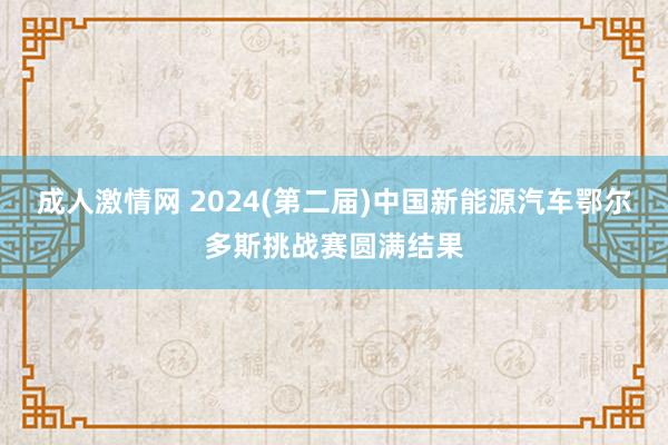 成人激情网 2024(第二届)中国新能源汽车鄂尔多斯挑战赛圆满结果