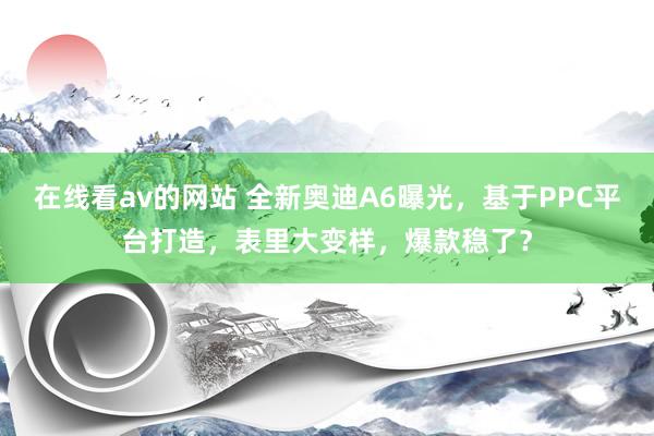 在线看av的网站 全新奥迪A6曝光，基于PPC平台打造，表里大变样，爆款稳了？