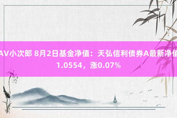 AV小次郎 8月2日基金净值：天弘信利债券A最新净值1.0554，涨0.07%