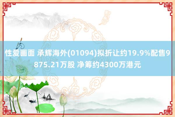 性爱画面 承辉海外(01094)拟折让约19.9%配售9875.21万股 净筹约4300万港元