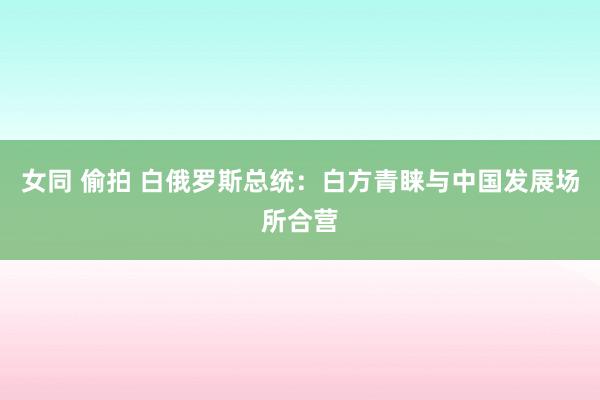 女同 偷拍 白俄罗斯总统：白方青睐与中国发展场所合营